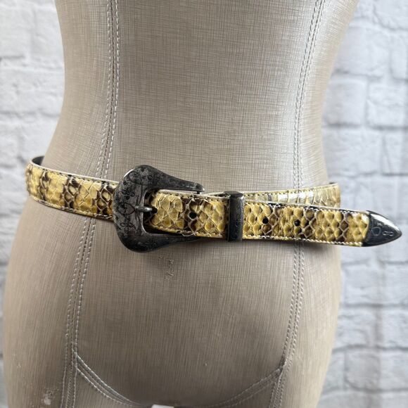 VTG Sabina Snakeskin Waist Belt Womens 32\